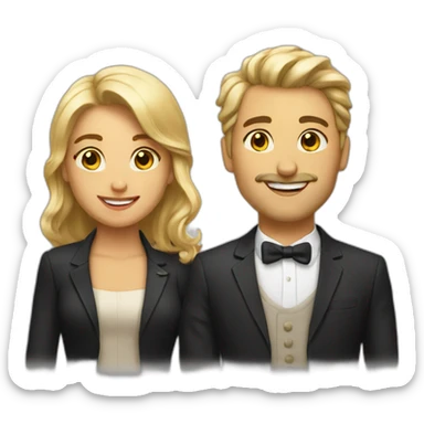 Ladies and gentlemen sticker