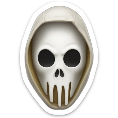 Ghostface from scream movie sticker