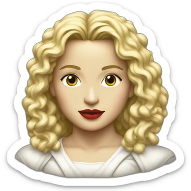 madonna in te 80s sticker