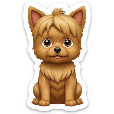 Yorki, sentado sticker