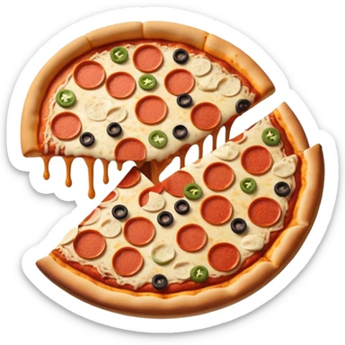 A person eating 10000000 pizza sticker
