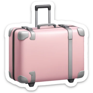light pink baggage  sticker