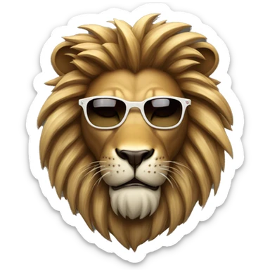 A stylized lion, possibly with sunglasses or a crown, representing the "Savage" aspect of the community. sticker
