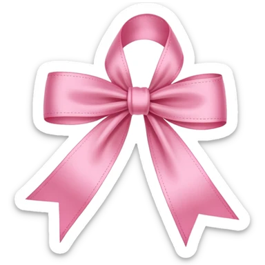Coquette long thin ribbon sticker