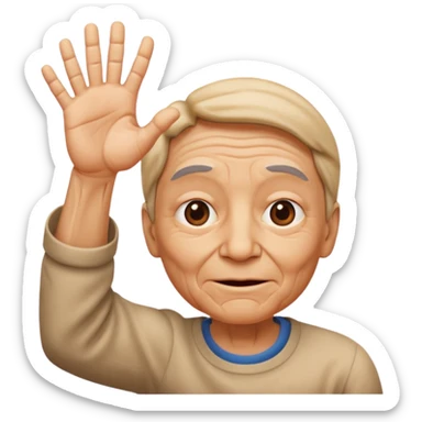 Hii hand + face sticker