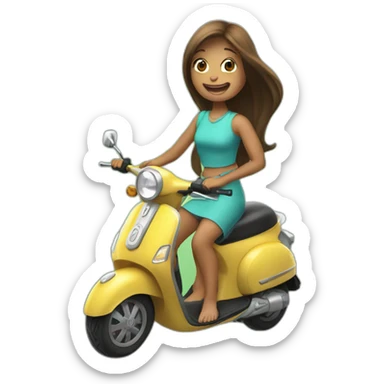 KAZRAÓKE SINGING smule on her scooter sticker