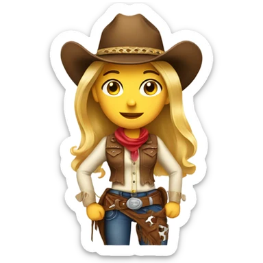 Cowgirl  sticker