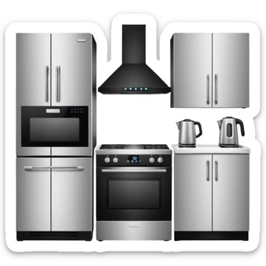 mono chrome kitchen  sticker