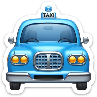 blue taxi sticker