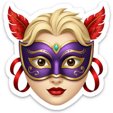 Masquerade Character sticker