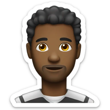 Black man in jail sticker