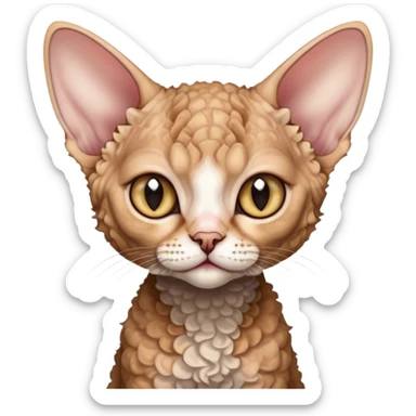 Кошка породы девон рекс sticker