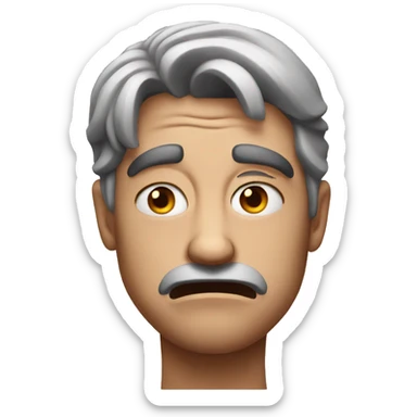 Most disgusted face ever sticker