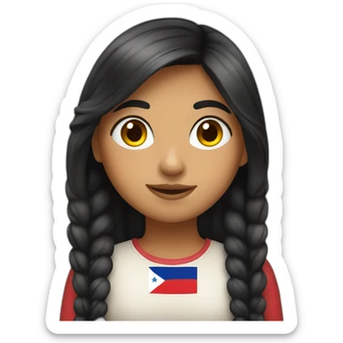 Chilean girl sticker