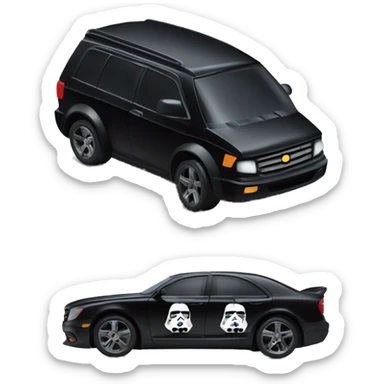 Toy Story Darth Vader themed car  sticker