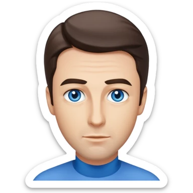 James Stewart with blue eyes sticker