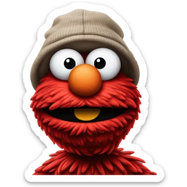 ganster elmo sticker