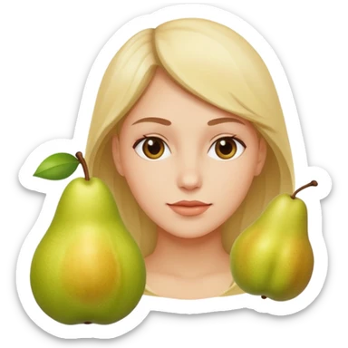 Rabatt with flash and pear sticker