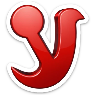 signo x rojo sticker