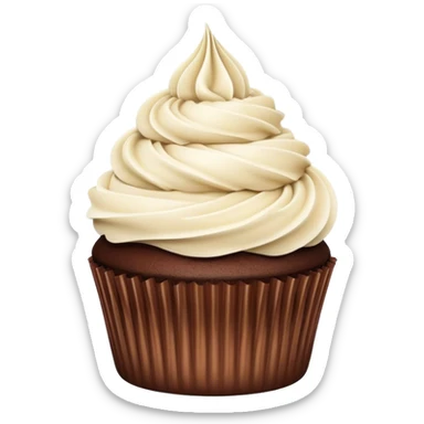 Baileys milkshake chocolate cupcake  sticker