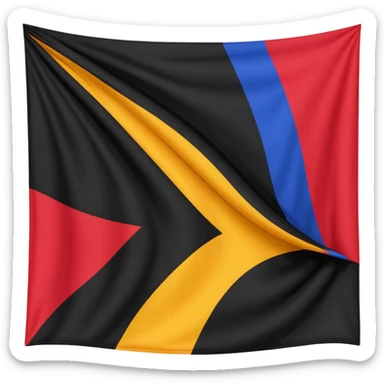 Solaani black heritage flag sticker
