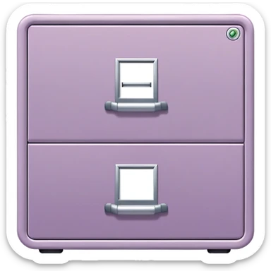 mauve filing cabinet sticker