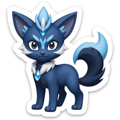 Luxray-Meowstic-Absol-Dewott-fusion sticker