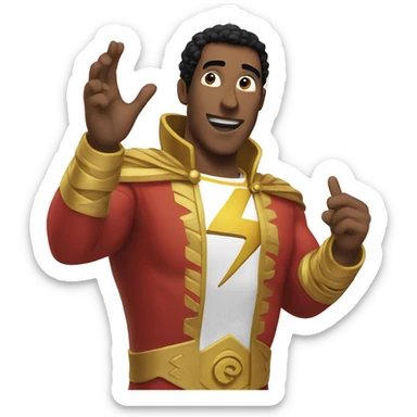 shazam explaining something with moving hand  sticker