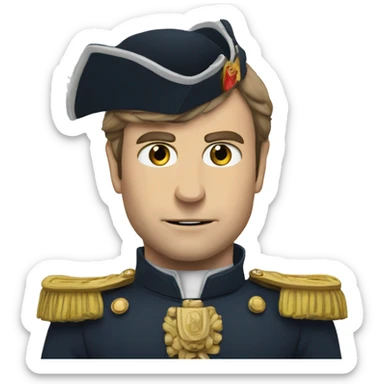 Macron qui perds la guerre sticker