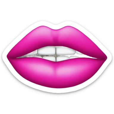 💋 in pink sticker