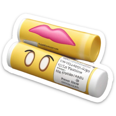 lip balm with label sticker