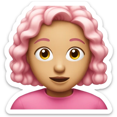 Eat and drink pink sticker