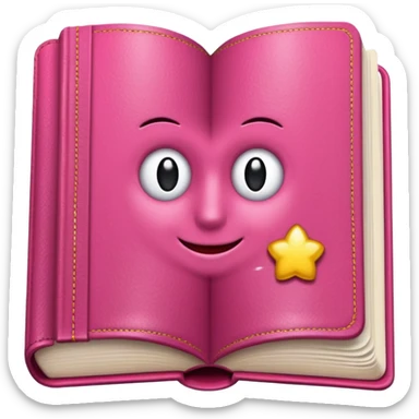 Libro rosa sticker