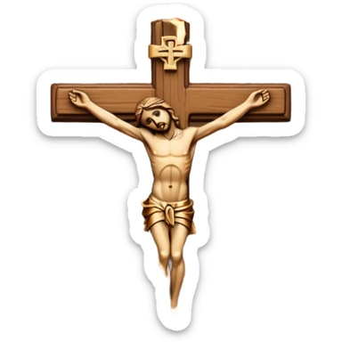 crucifix sticker