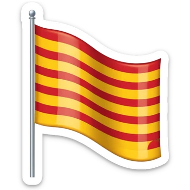 Catalan flag emoji sticker