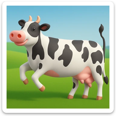 Make the image have a green grass field background in the style of microsoft style 3d fluent emojis sticker