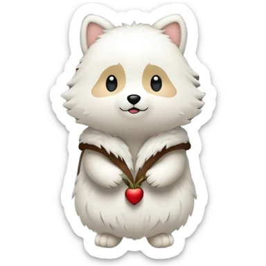 Ein Re das in einem Wald ist und es Schneit sticker