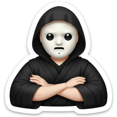 Ghostface avec les bras croisés sticker