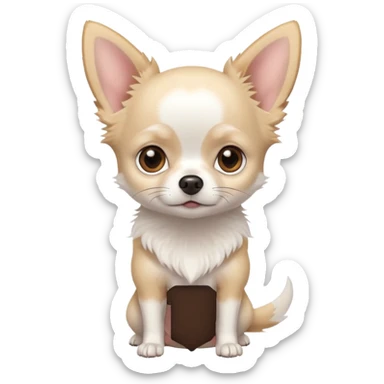 white chihuahua sticker
