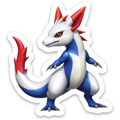 Shiny Vibrant Exotic Colorful Cool Zangoose-Salandit-Absol-Latias-fusion sticker