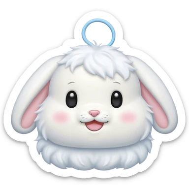 Generate me a cinnamorol emoji sticker