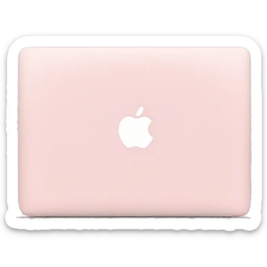 pastel pink macbook sticker