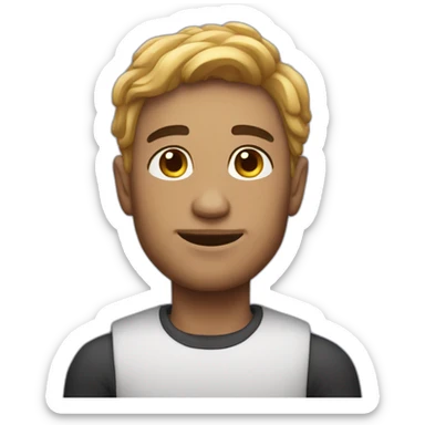 guy with cosmos skin sticker