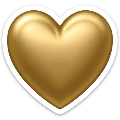 coração dourado estilo dos corações do iphone sticker
