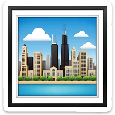 We are in Chicago  sticker