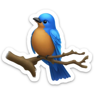 Magic bluebird  sticker