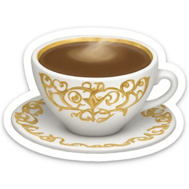 fancy Cappuccino cup sticker