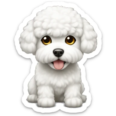 Bichon dog sticker