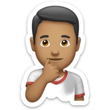 nino diseñador grafico con computadora en la mano sticker