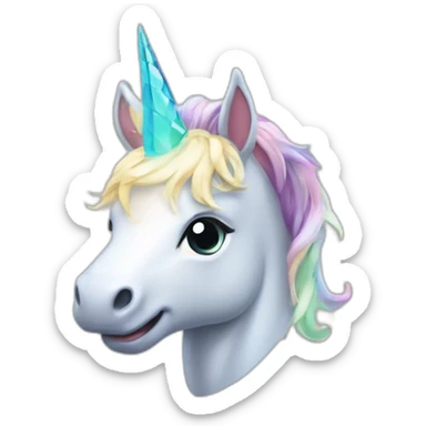 Licorne dans soucoupe sticker